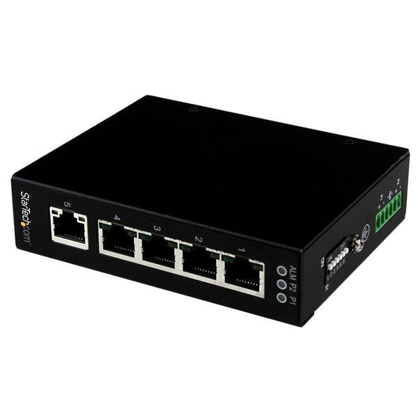 Industrial Ethernet Switch - 5-Port Gigabit DIN Rail TAA | StarTech.com IES51000
