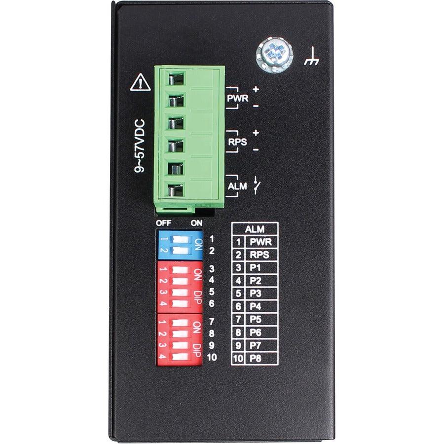 Industrial Ethernet Switch - 8-Port DIN Mount Network Switch | Tripp Lite NGI-U08