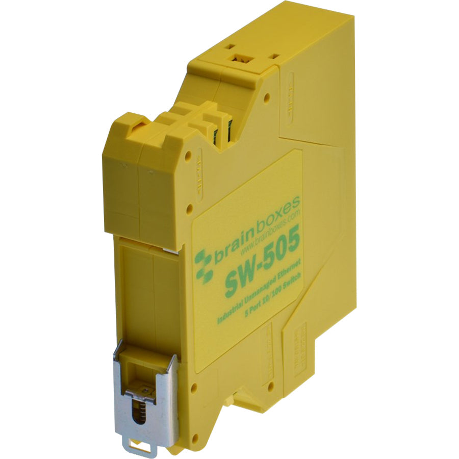 Industrial Ethernet Switch - Brainboxes SW-505 5-Port DIN-Rail | Tecisoft