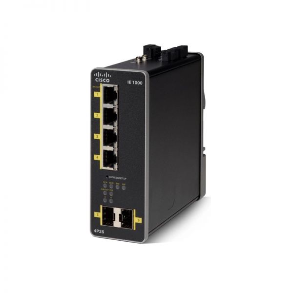 Industrial Ethernet Switch - Cisco IE-1000 4-Port PoE DIN-Rail | Tecisoft IE-1000-4P2S-LM