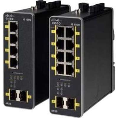 Industrial Ethernet Switch - Cisco IE-1000 Managed PoE+ DIN-Rail | Tecisoft IE-1000-8P2S-LM