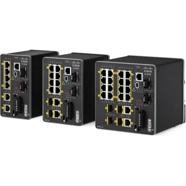 Industrial Ethernet Switch - Cisco IE-2000-16PTCGL 16 Port Rugged Network | TecISoft IE-2000-16PTCGL-RF