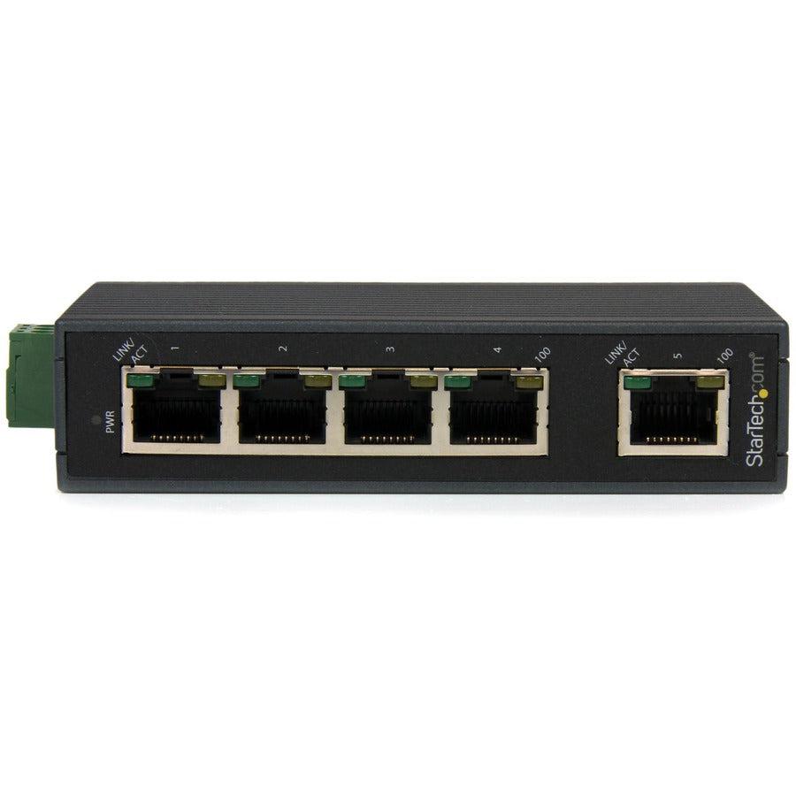 Industrial Ethernet Switch - DIN Rail Mountable 5-Port TAA | StarTech.com IES5102