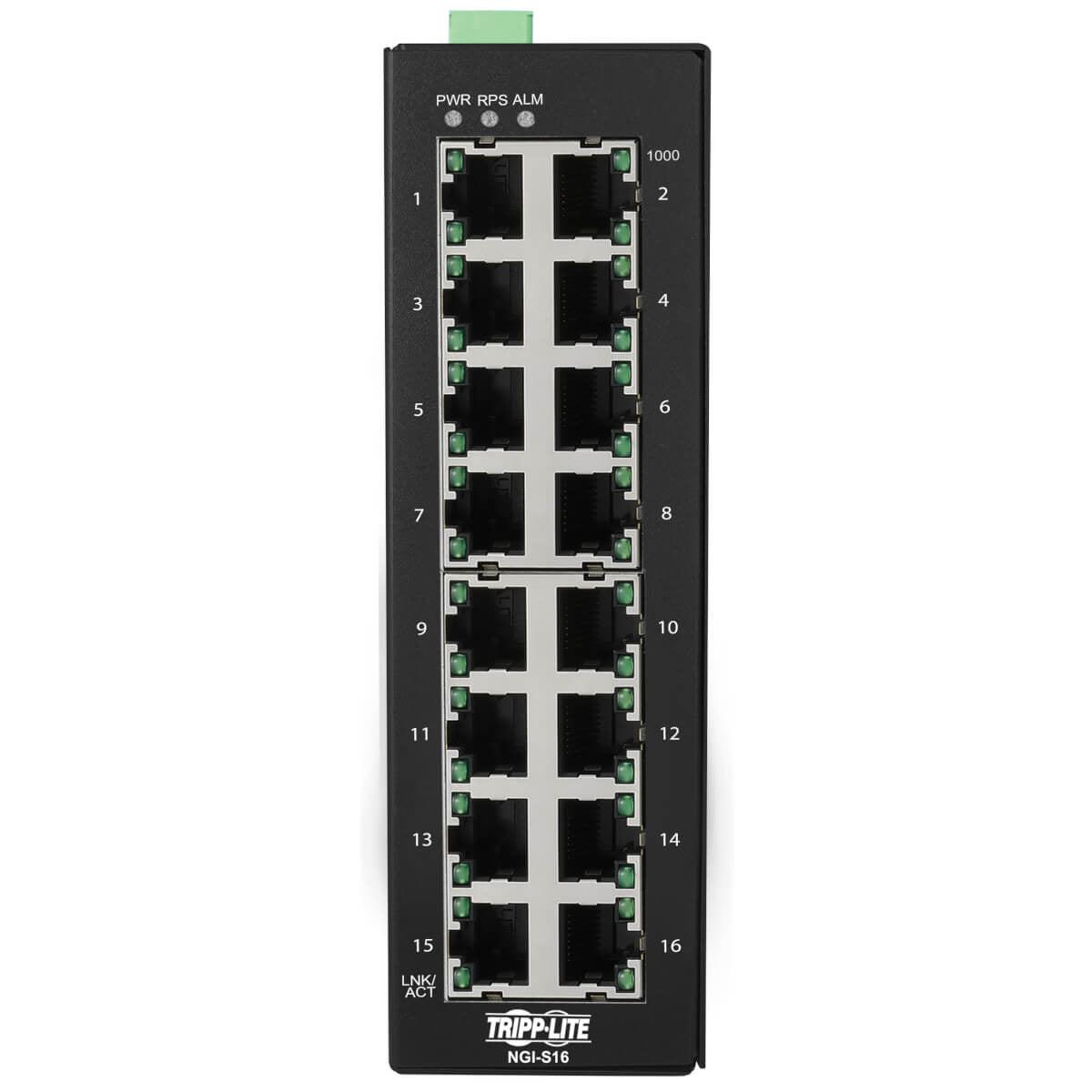 Industrial Ethernet Switches - 16-Port Managed DIN Mount Network Switch | Tripp Lite by Eaton NGI-S16