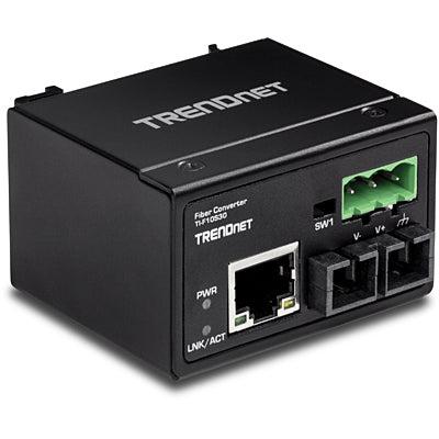 Industrial Fiber Converter 100Base-FX Single-Mode - Hardened SC Converter | Tecisoft TI-F10S30