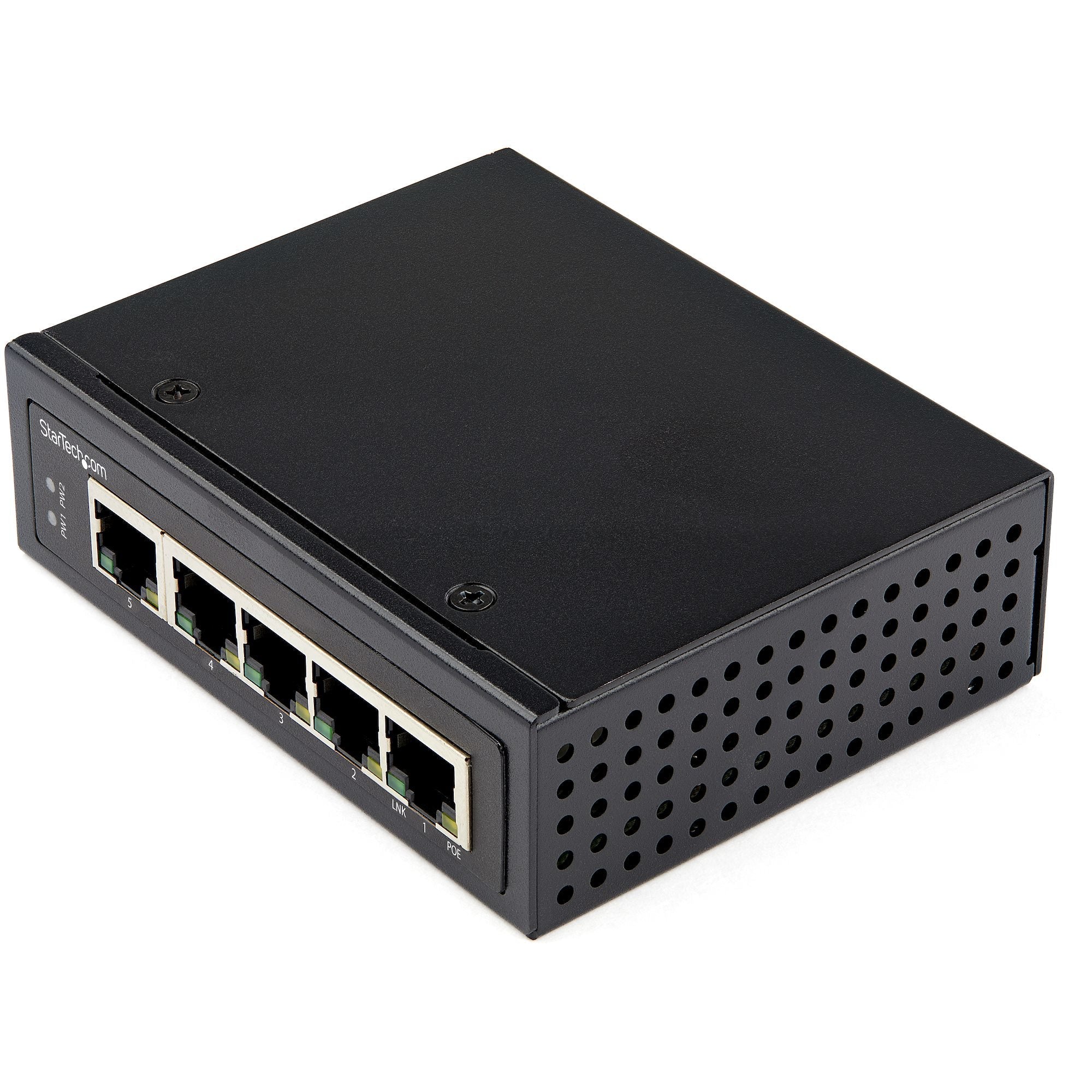Industrial PoE Switch 5 Port Gigabit - Rugged Hardened Network Switch | tecisoft.com IESC1G50UP