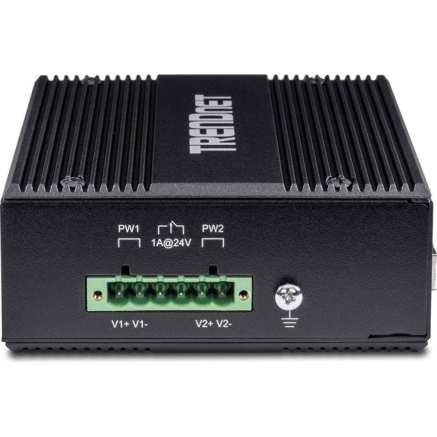Industrial PoE Switch DIN Rail - 6 Port Gigabit Hardened Switch | TecISoft TI-UPG62