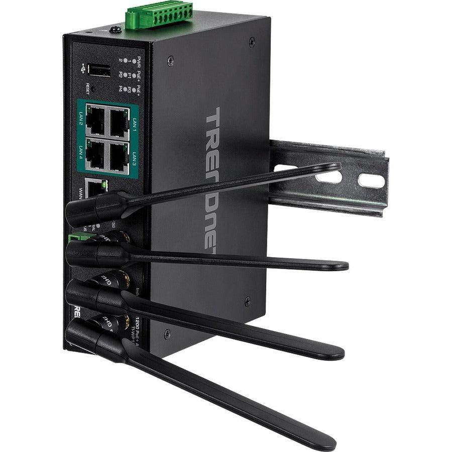 Industrial Wireless Router - AC1200 Gigabit PoE+ Router | Tecisoft TI-WP100