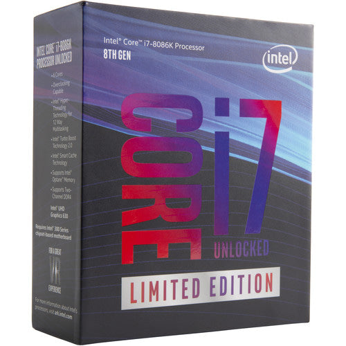 Intel Core i7 i7-8086K Hexa-core (6 Core) 4 GHz Processor - Retail Pack BX80684I78086K