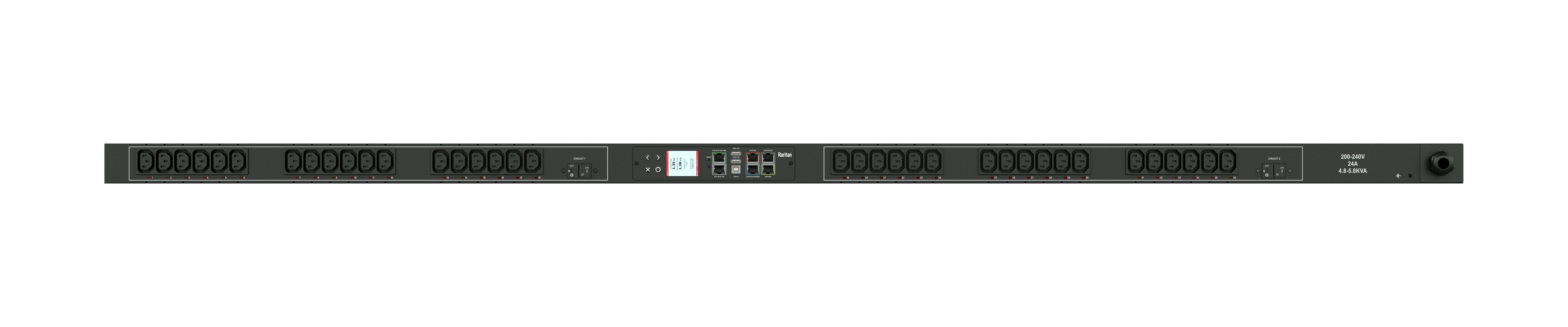 Intelligent Power Distribution Unit - 208V PDU 36 Outlets | Tecisoft PX3-5841