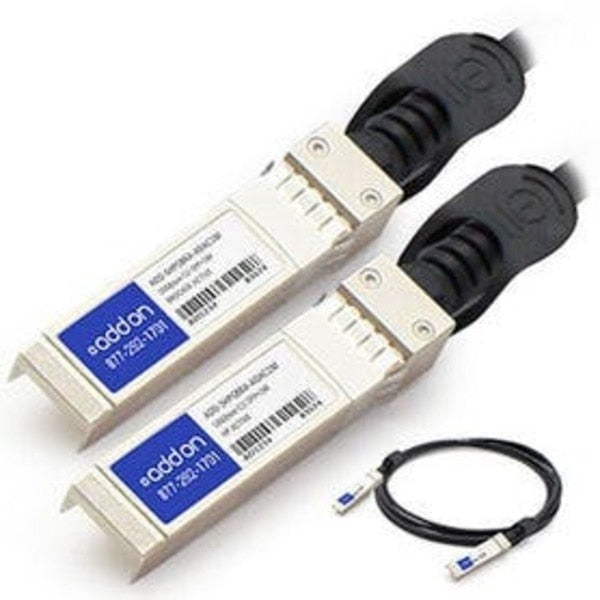 HP J9281B to Brocade (Formerly) 10G-SFPP-TWX-0101 Compatible TAA Compliant 10GBase-CU SFP+ to SFP+ Direct Attach Cable (Active Twinax, 1m) ADD-SHPSBRA-ADAC1M