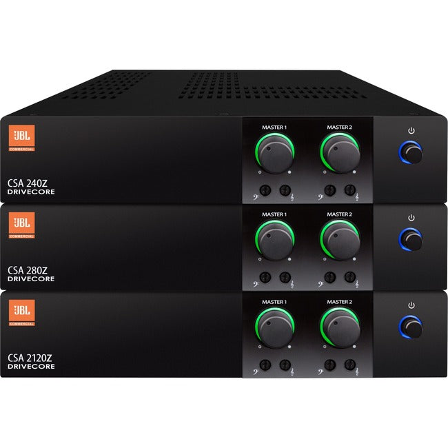 JBL Commercial Commercial 280Z Amplifier - 160 W RMS - 2 Channel - Black NCSA280Z-U-US