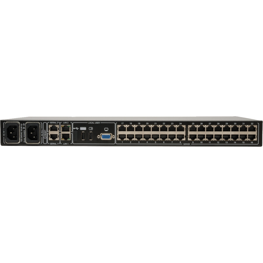 KVM Over IP Switch - 32-Port NetCommander 1U Rack Mount | Tripp Lite B072-032-IP2