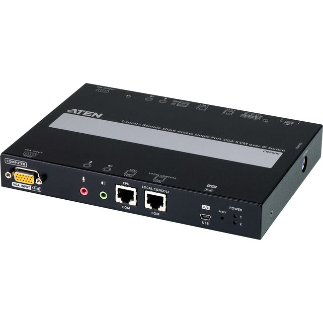 KVM Over IP Switch VGA Remote Access - Single Port TAA Compliant | ATEN CN9000