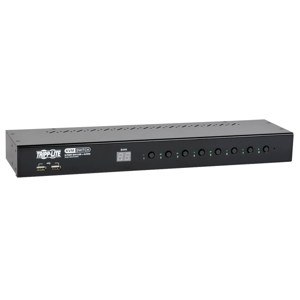 KVM Switch 8-Port 1U Rack Mount - Enterprise Server Control | Tripp Lite by Eaton B043-DUA8-SL