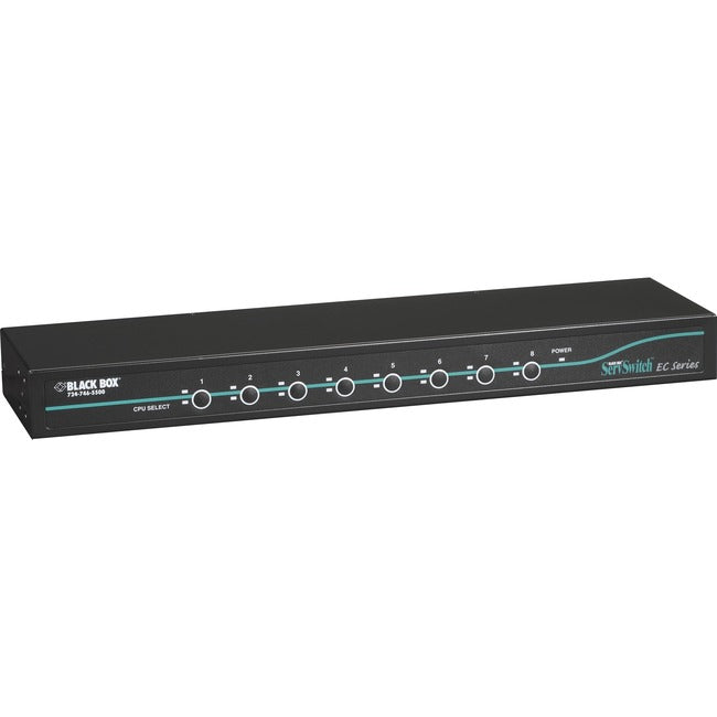 KVM Switch 8 Port - PS/2 USB Console Server Management | Black Box KV9208A