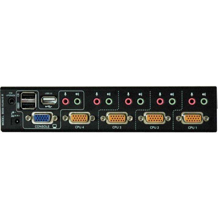 KVM Switch Cable - 4-Port Audio OSD Peripheral Sharing | Tripp Lite B006-VUA4-K-R