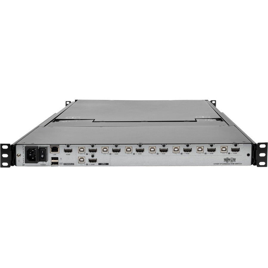 KVM Switch Rack Mount - NetDirector 8-Port Console with LCD & IP Remote Access | TechSoft B030-008-17-IP