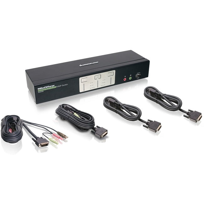 KVMP Switch 2-Port DualView Dual-Link DVI with Audio - TAA Compliant | Tecisoft GCS1642