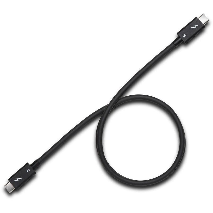 Kensington 0.7M (2.3Ft) Thunderbolt 3 Cable – 40Gbps – 100W Pd – Certified Tb3 – Usb-C Compatible