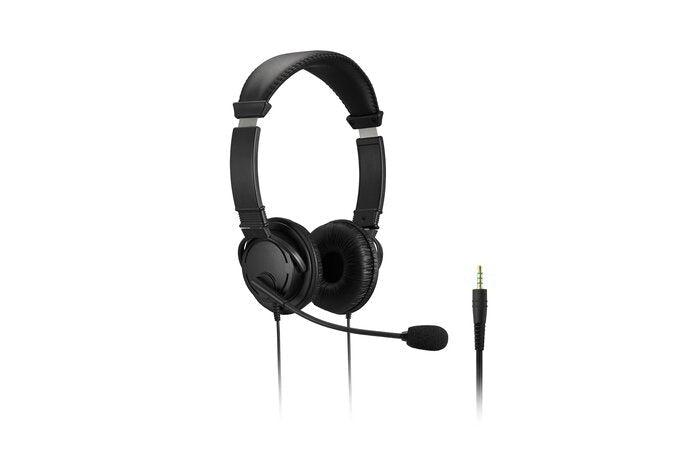 Kensington Classic Headset with Mic and Volume Control - 40mm Drivers Stereo Sound | Kensington K33597WW