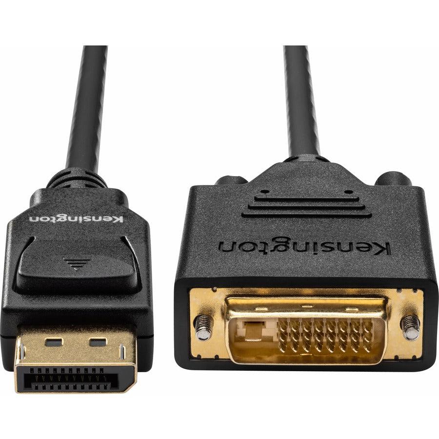 Kensington Displayport 1.1 (M) To Dvi-D (M) Passive Unidirectional Cable, 1.8M (6Ft)