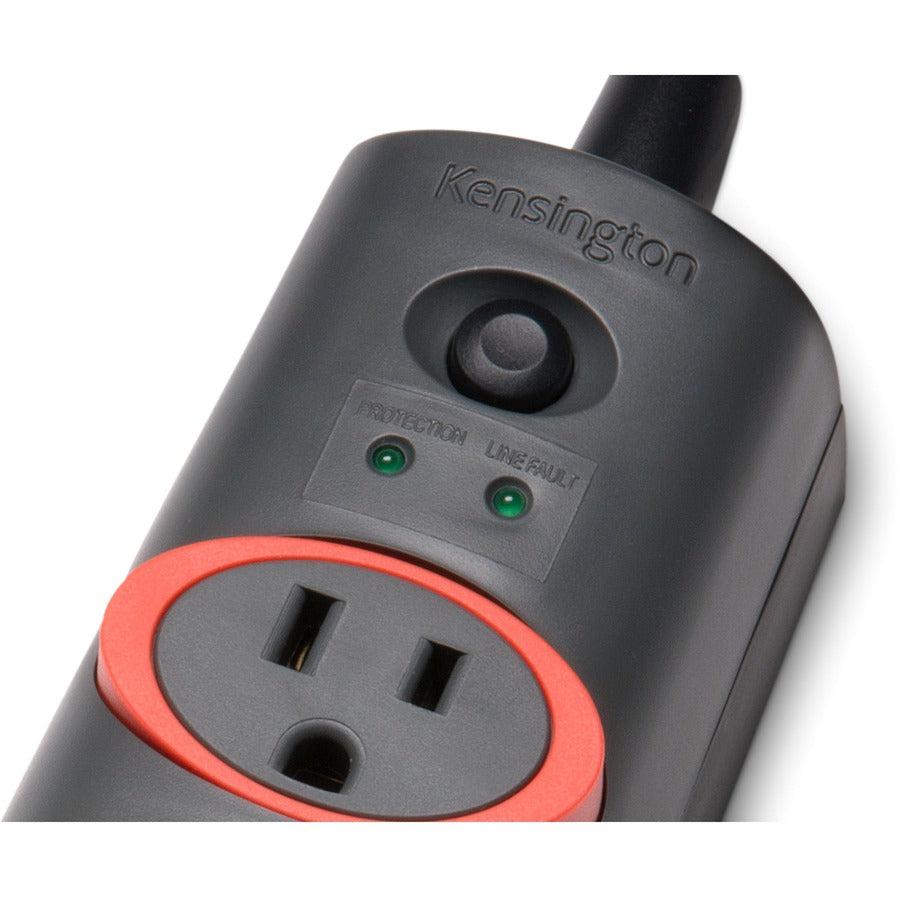 Kensington K62147Na Surge Protector Black, Multicolour 6 Ac Outlet(S) 2.1 M