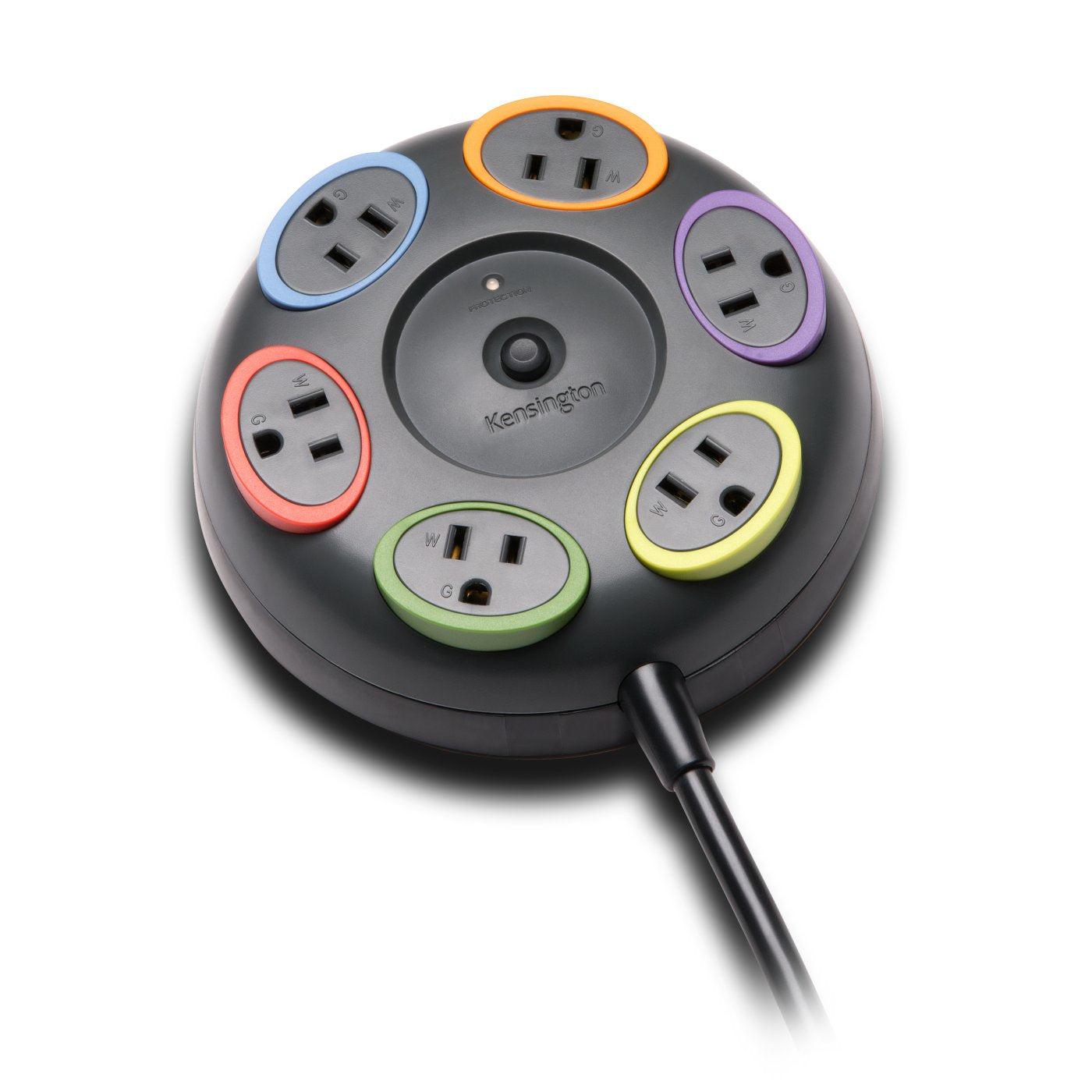 Kensington K62634Na Surge Protector Black 6 Ac Outlet(S) 4.8 M