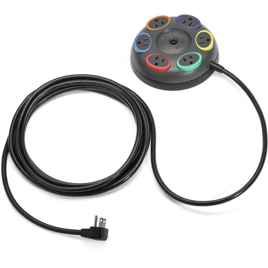 Kensington K62634Na Surge Protector Black 6 Ac Outlet(S) 4.8 M