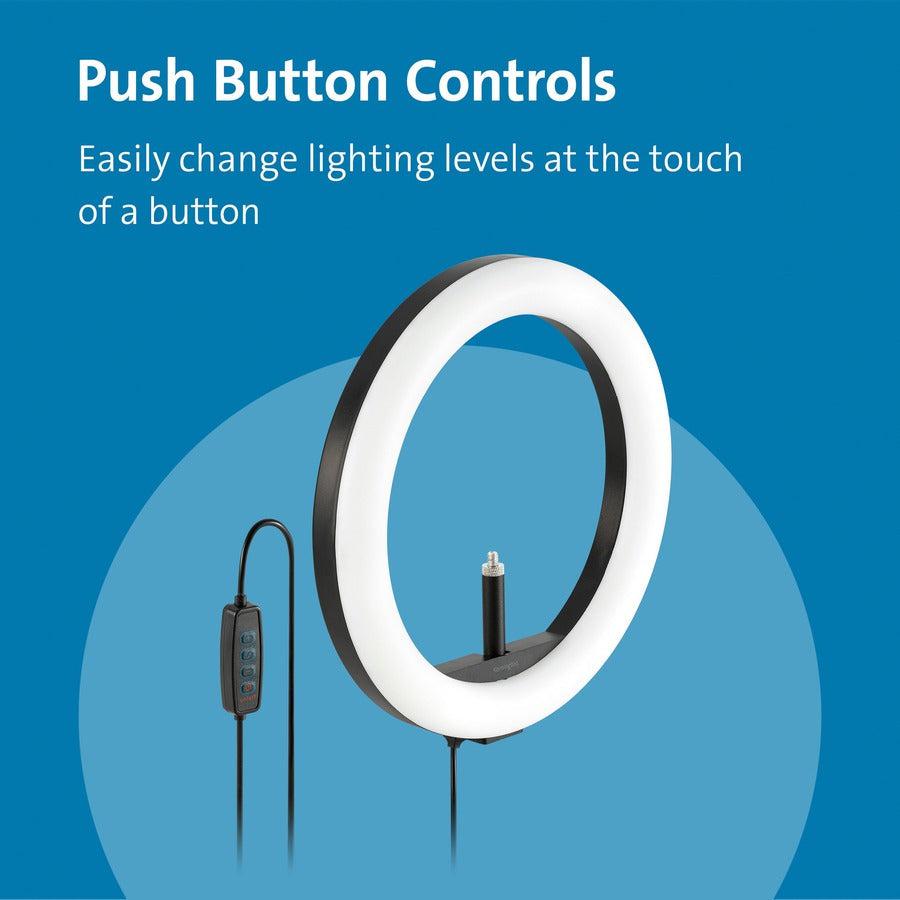 Kensington L1000 Bicolour Ring Light With Webcam Mount For Video Conferencing