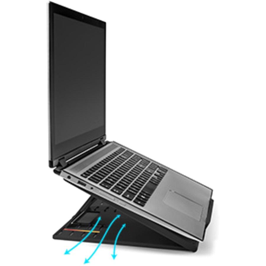 Kensington Smartfit® Easy Riser™ Go Adjustable Ergonomic Riser For Up To 17” Laptops – Black