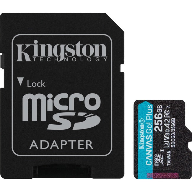 Kingston Canvas Go! Plus SDCG3 256 GB Class 10/UHS-I (U3) microSDXC SDCG3/256GB