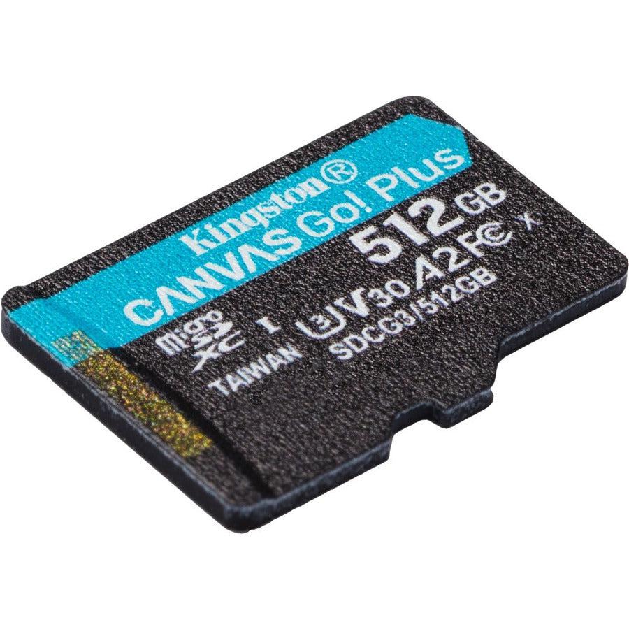 Kingston Canvas Go! Plus SDCG3 512 GB Class 10/UHS-I (U3) microSDXC SDCG3/512GBSP