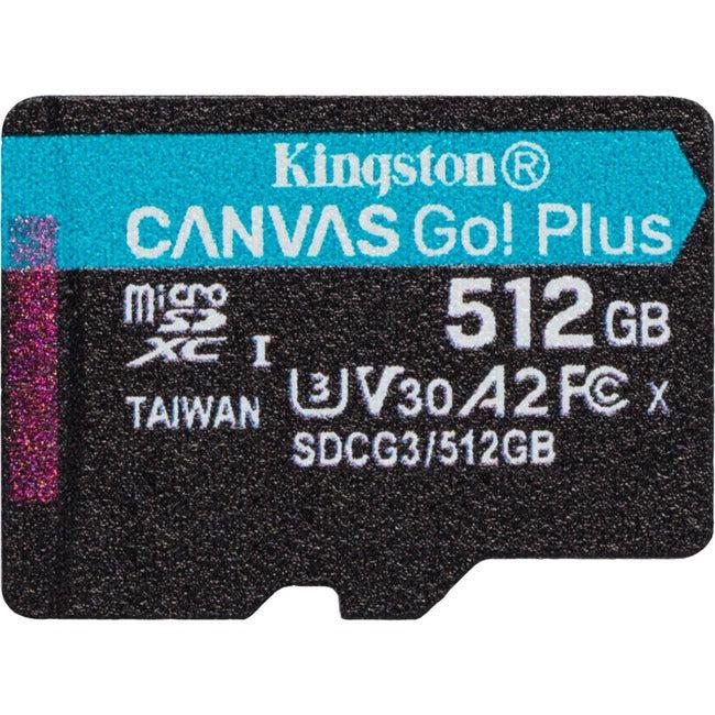 Kingston Canvas Go! Plus SDCG3 512 GB Class 10/UHS-I (U3) microSDXC SDCG3/512GBSP