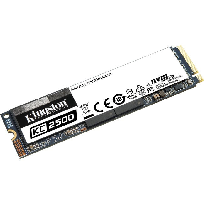 Kingston KC2500 500 GB Solid State Drive - M.2 2280 Internal - PCI Express NVMe (PCI Express NVMe 3.0 x4) SKC2500M8/500GBK