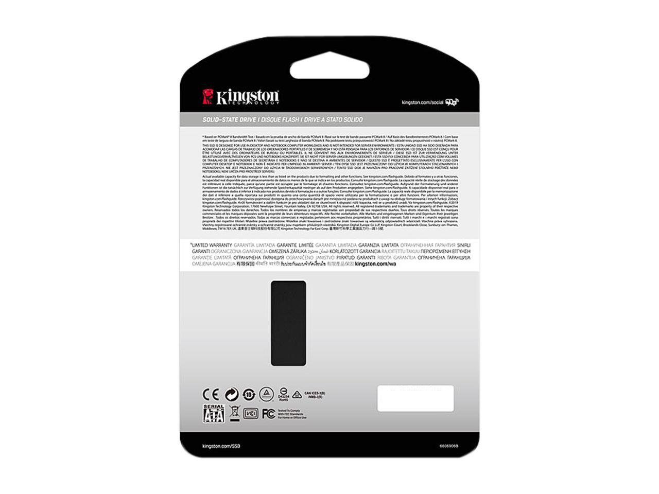 Kingston KC600 1 TB Solid State Drive - 2.5 Internal - SATA (SATA/600)" SKC600/1024G