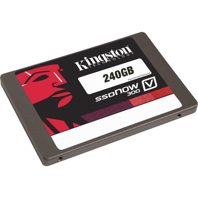 Kingston SSDNow V300 240 GB Solid State Drive - 2.5 Internal - SATA (SATA/600) - Black" SV300S37A/240G