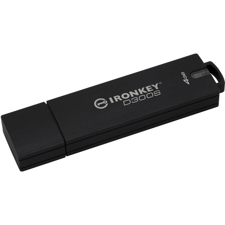 Kingston Technology D300S Usb Flash Drive 4 Gb Usb Type-A 3.2 Gen 1 (3.1 Gen 1) Black