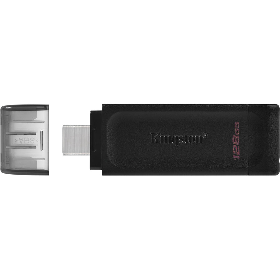 Kingston Technology Datatraveler 70 Usb Flash Drive 128 Gb Usb Type-C 3.2 Gen 1 (3.1 Gen 1) Black