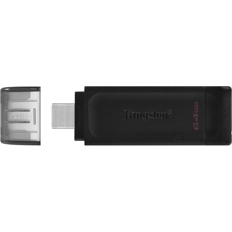 Kingston Technology Datatraveler 70 Usb Flash Drive 64 Gb Usb Type-C 3.2 Gen 1 (3.1 Gen 1) Black