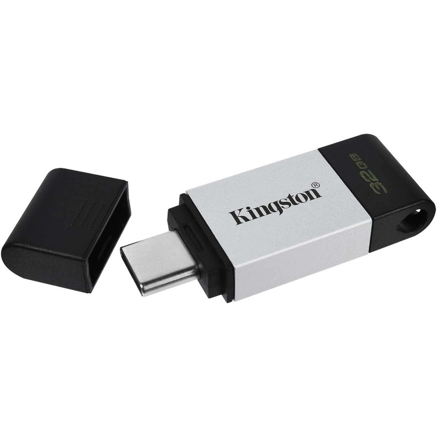 Kingston Technology Datatraveler 80 Usb Flash Drive 32 Gb Usb Type-C 3.2 Gen 1 (3.1 Gen 1) Black, Silver