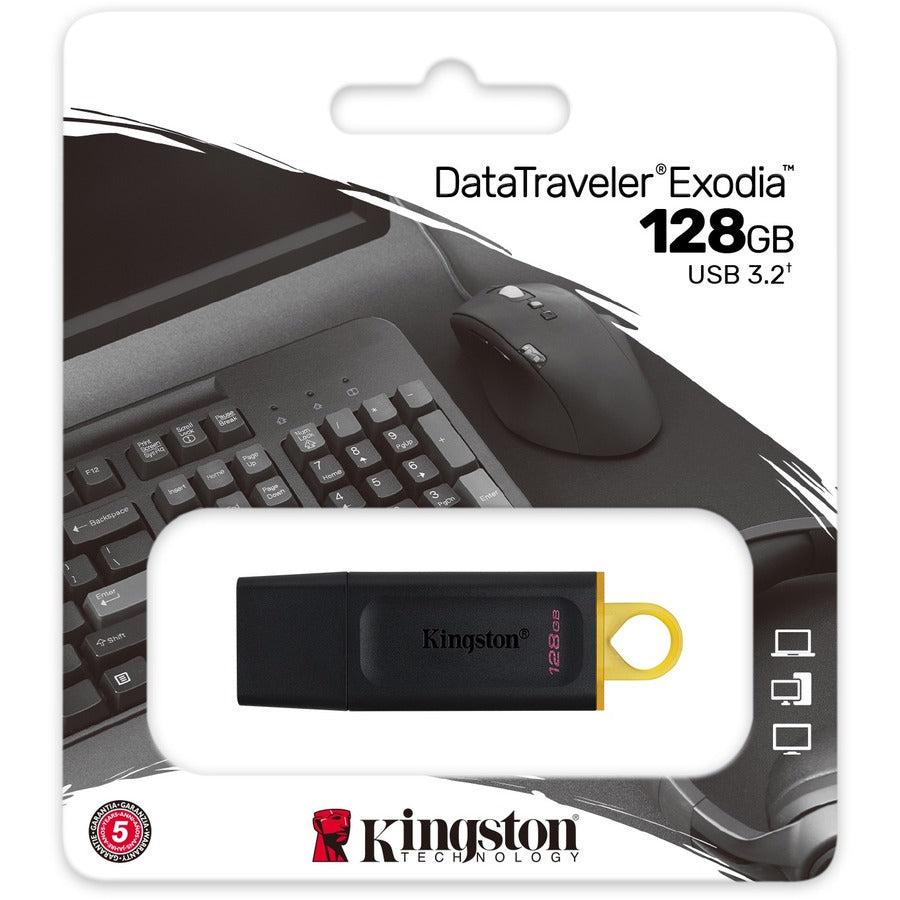 Kingston Technology Datatraveler Exodia Usb Flash Drive 128 Gb Usb Type-A 3.2 Gen 1 (3.1 Gen 1) Black