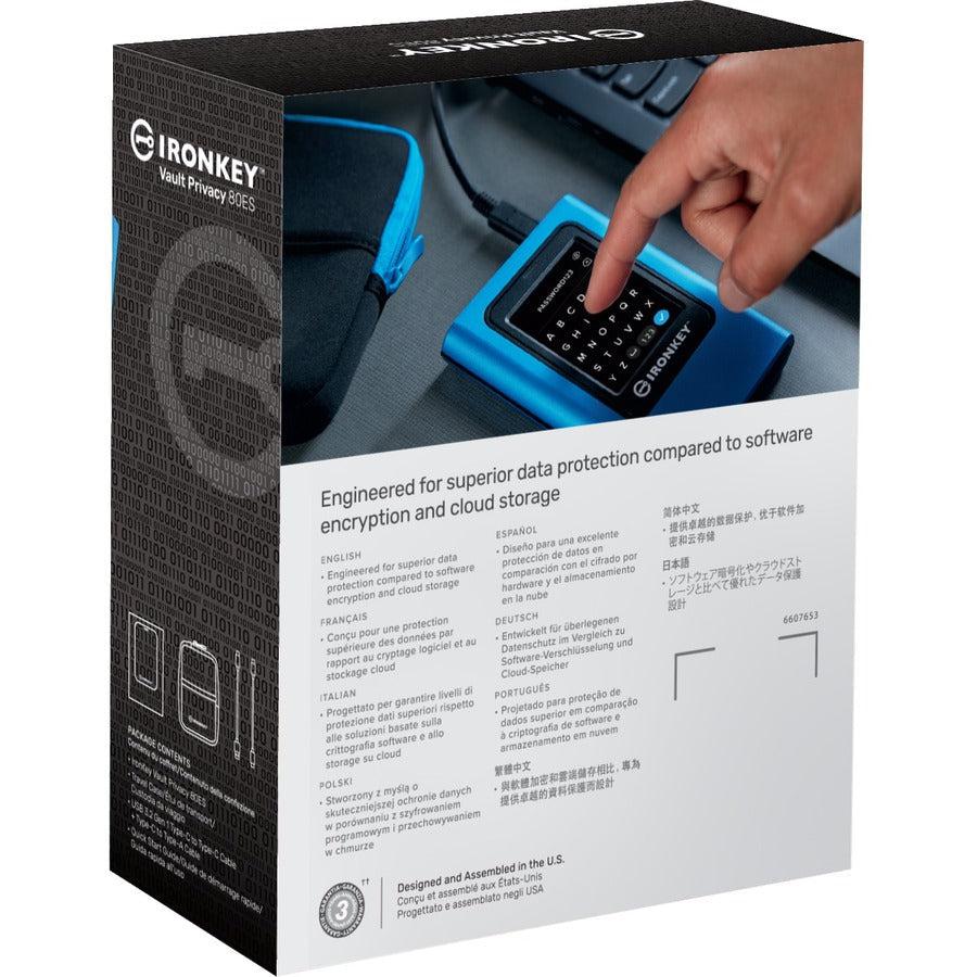 Kingston Vault Privacy 80 IKVP80ES/480G 480 GB Portable Solid State Drive - External