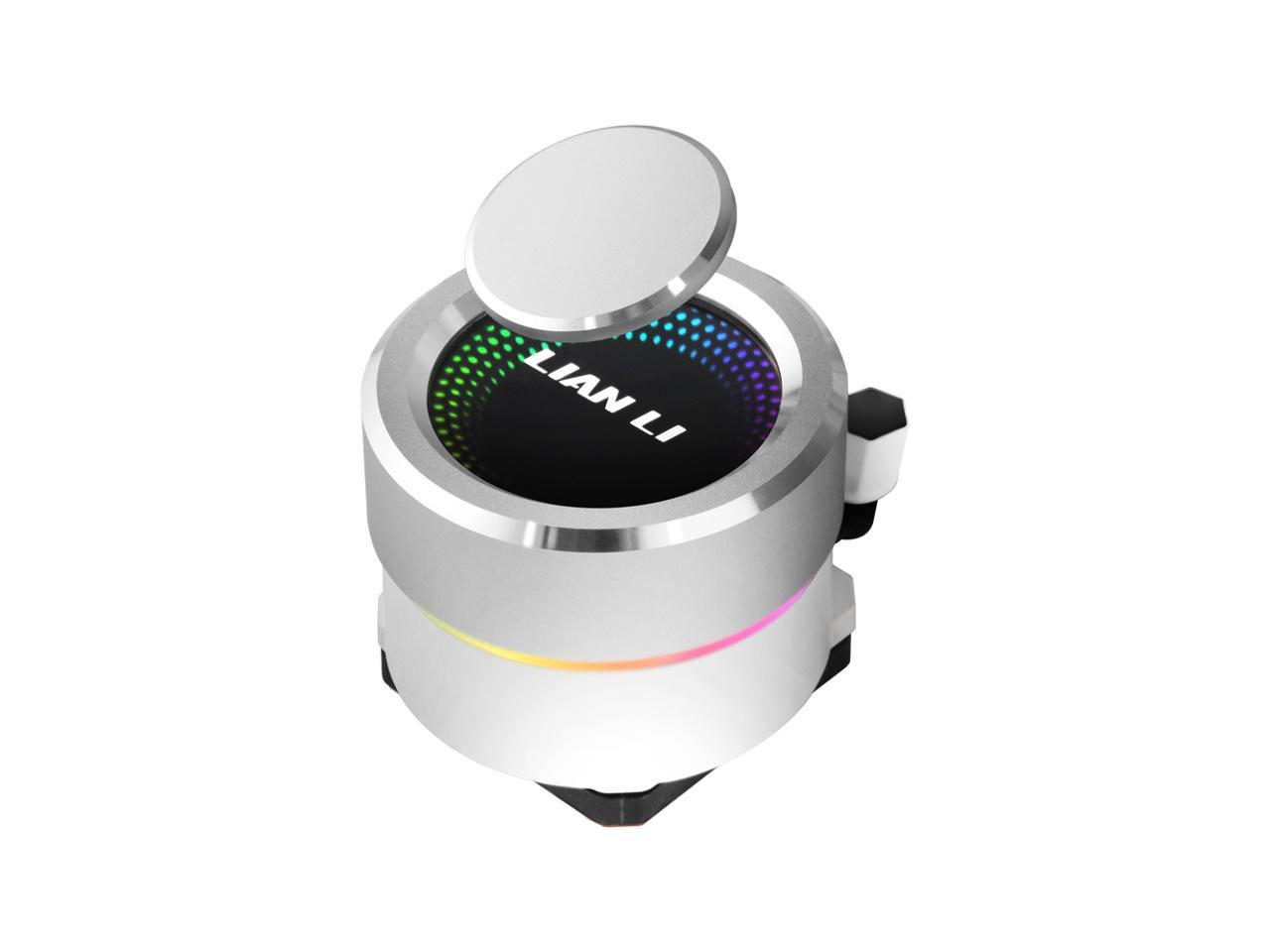 Lian Li Galahad Aio 240 Rgb White, Dual 120Mm Addressable Rgb Fans Aio Cpu Liquid Cooler