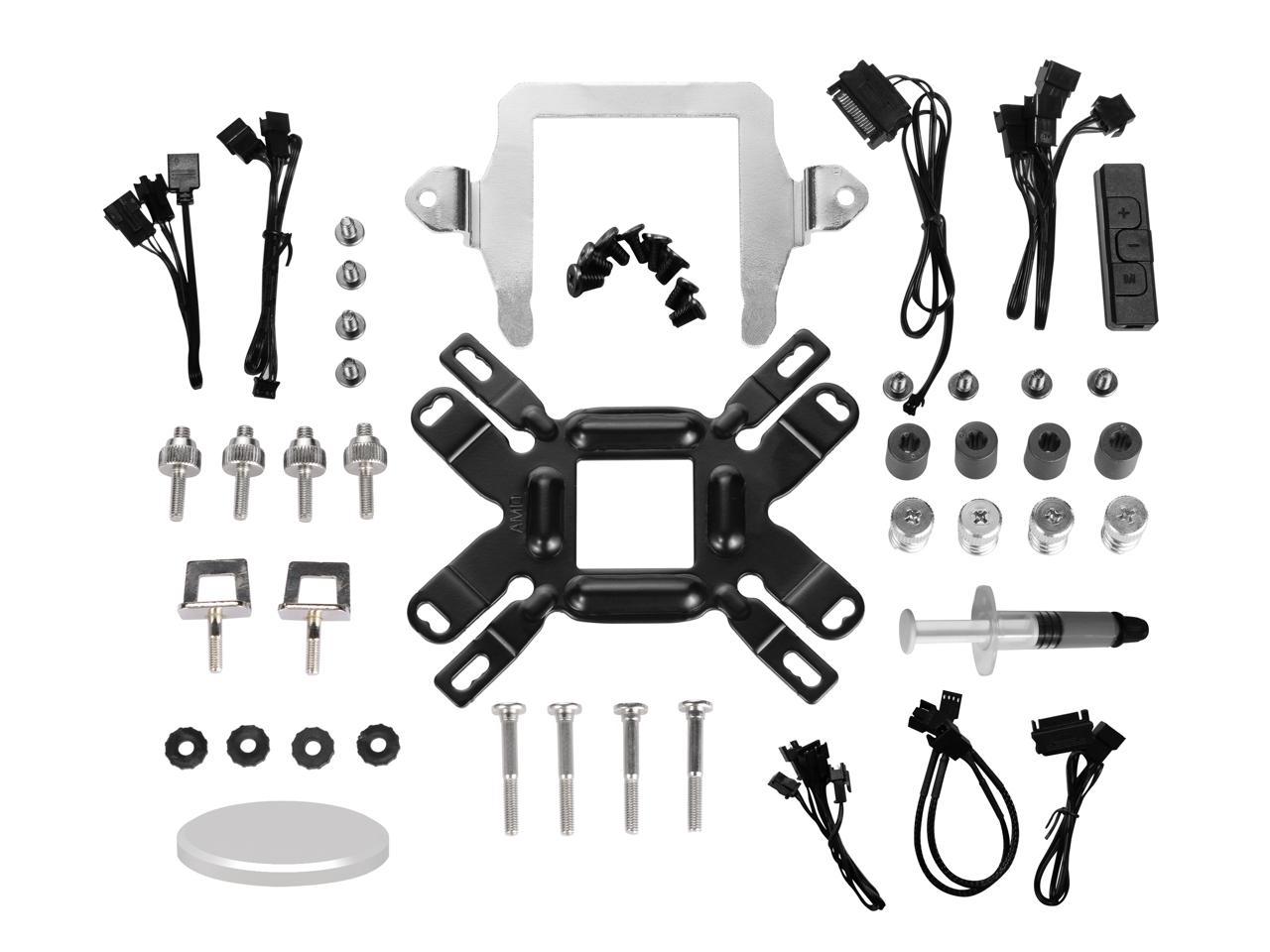 Lian Li Galahad Aio 360 Rgb White, Triple 120Mm Addressable Rgb Fans Aio Cpu Liquid Cooler