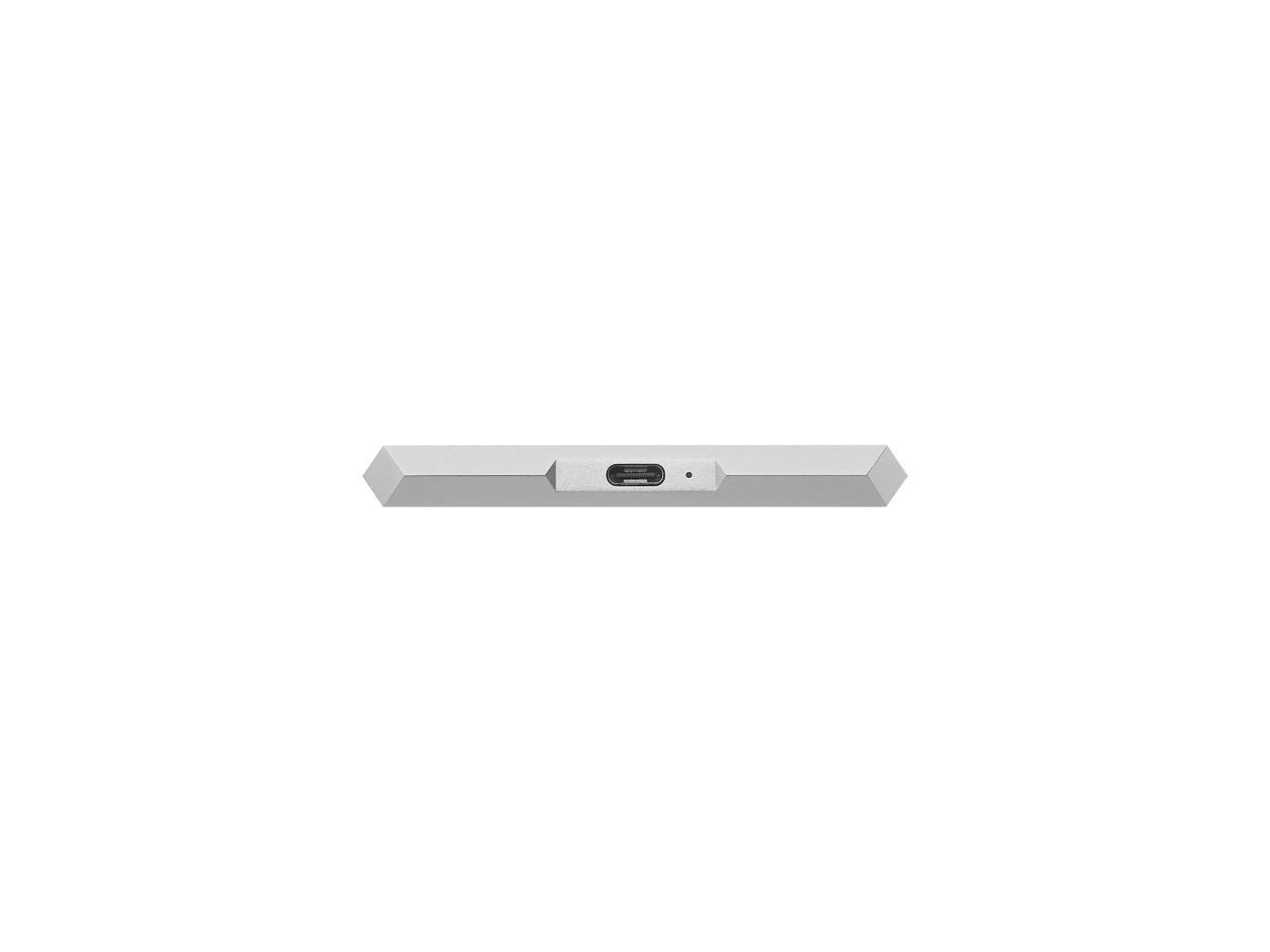 Lacie Mobile Drive 1Tb External Hard Drive Hdd - Moon Silver Usb-C Usb 3.0, For Mac And Pc Computer Desktop Workstation Laptop (Sthg1000400)