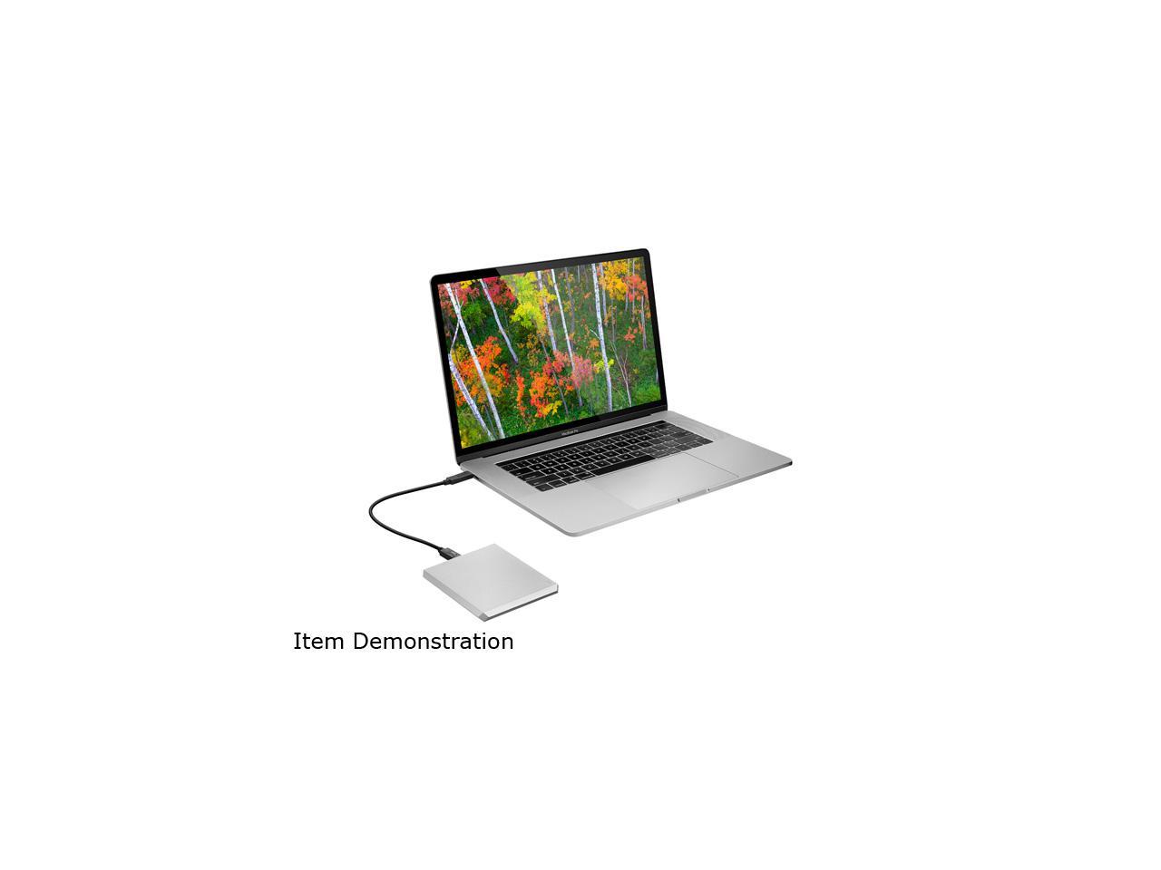 Lacie Mobile Drive 1Tb External Hard Drive Hdd - Moon Silver Usb-C Usb 3.0, For Mac And Pc Computer Desktop Workstation Laptop (Sthg1000400)