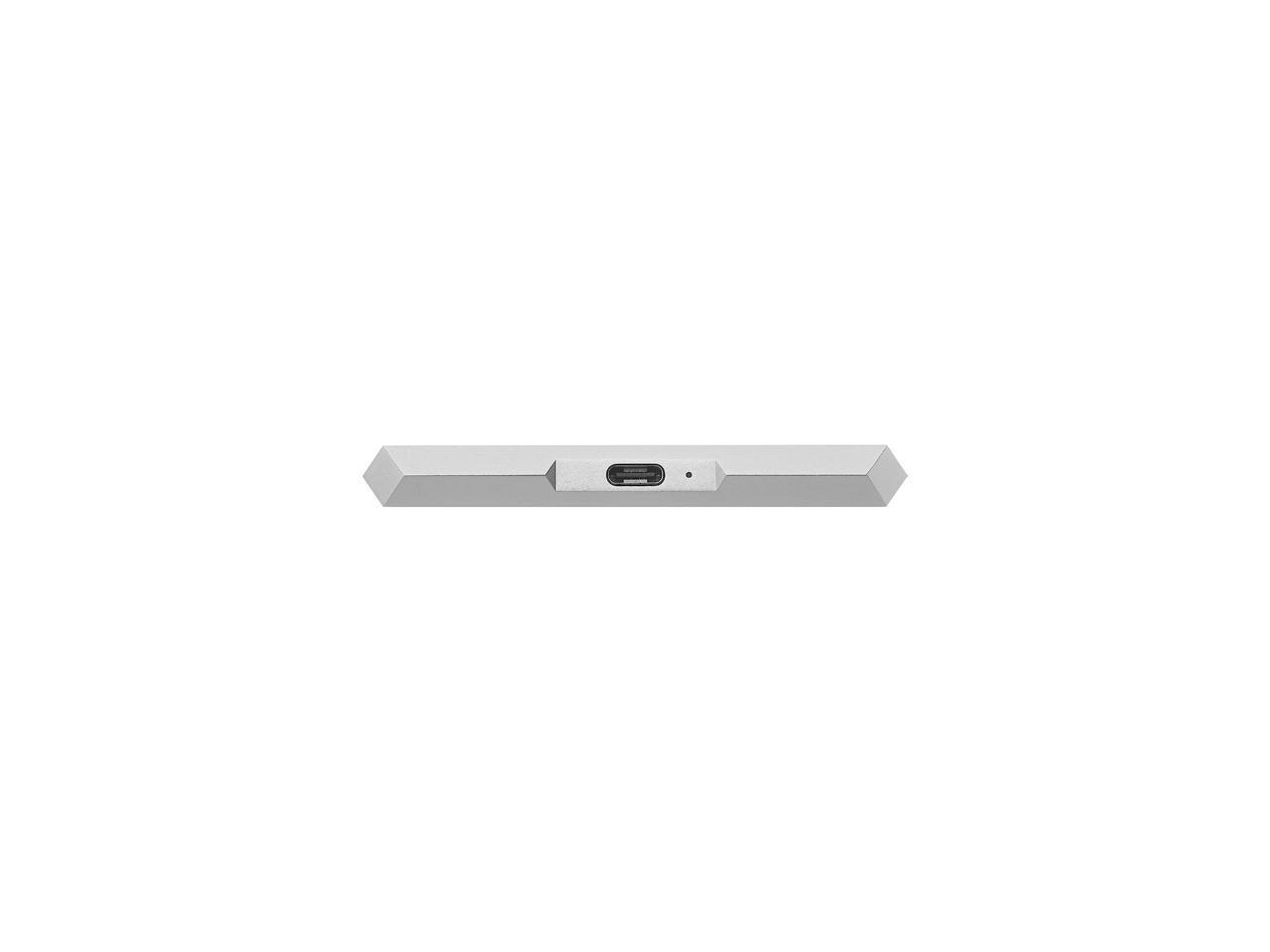 Lacie Mobile Drive 2Tb External Hard Drive Hdd - Moon Silver Usb-C Usb 3.0, For Mac And Pc Computer Desktop Workstation Laptop (Sthg2000400)