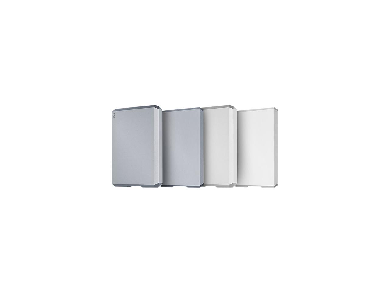 Lacie Mobile Drive 5Tb External Hard Drive Portable Hdd - Moon Silver Usb-C Usb 3.0, For Mac And Pc Desktop, 1 Month Adobe Cc (Sthg5000400)