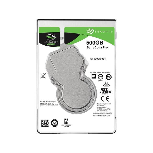 Laptop Hard Drive - BarraCuda Pro 2.5 HDD 500GB Performance Storage | Seagate ST500LM034